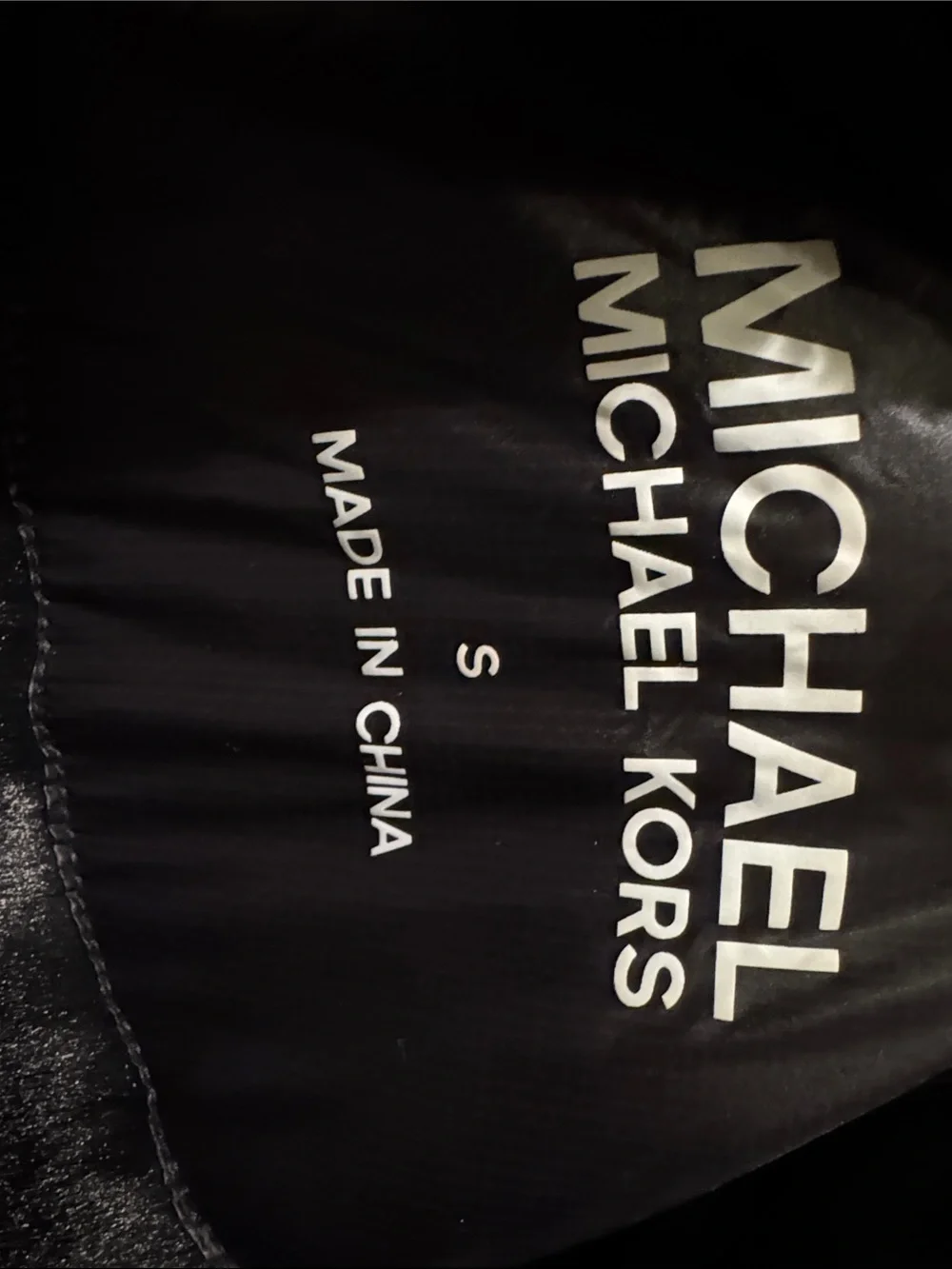 Michael Kors Black Quilted Vest with Faux-Fur Collar